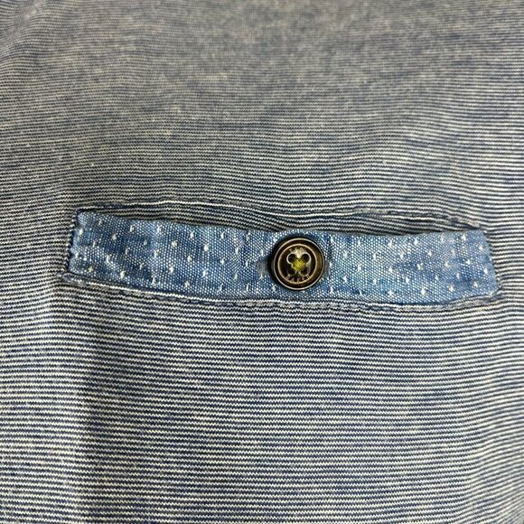 Men's Ted Baker S/S Blue Polo Button Down Size 5 (M) - Picture 7 of 9